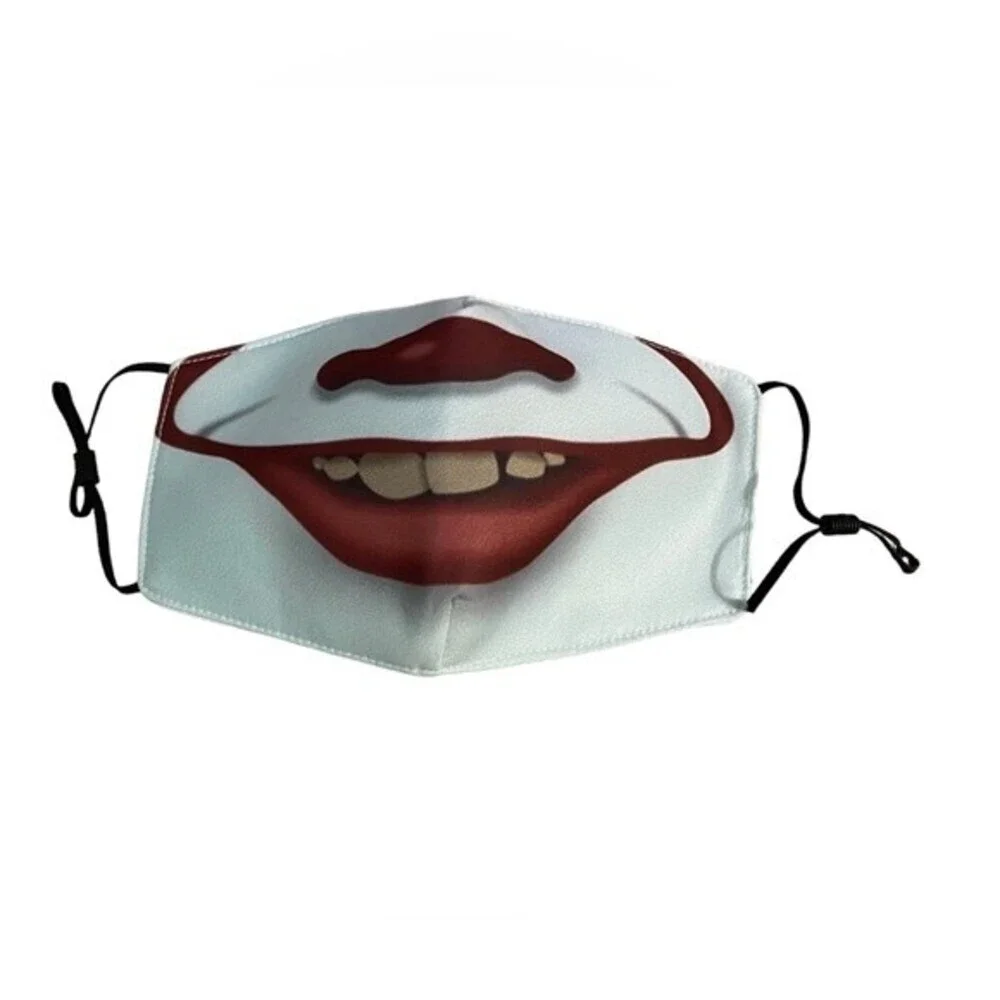 IT pennywise smile mask face cover‎ horror movie Halloween